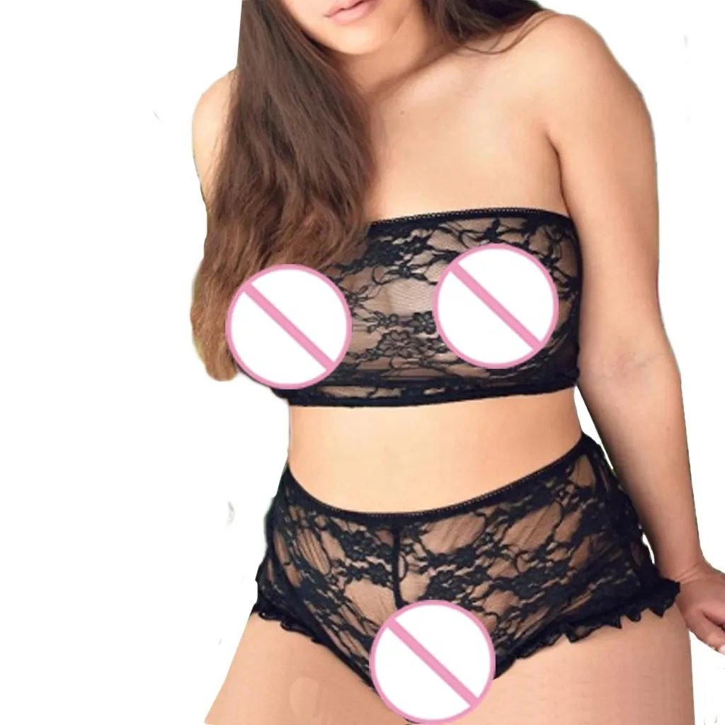 Lingerie Micro Bikini Sex Shop Open Bra Lenceria Lace Sexy Nightwear Babydoll G-string Underwear Set Sleepwear | Тематическая