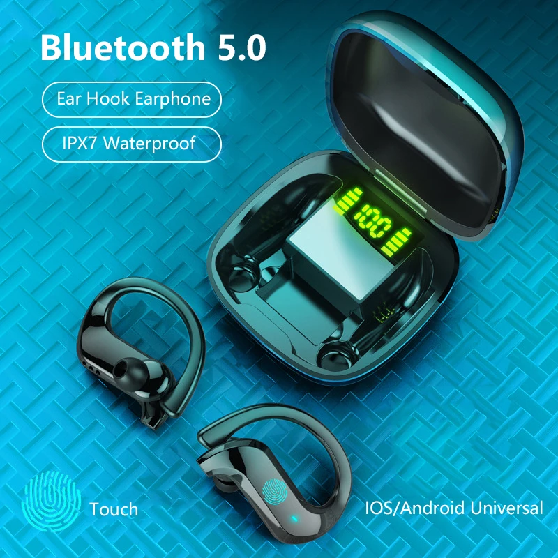 

TWS 5.0 Bluetooth Earphones Sport Waterproof Hifi Wireless Headphone Noise Cancelling Earbuds Handsfree With Microphone Headsets