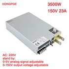 3500 Вт, 150 в, источник питания 0-150 в, Регулируемый источник питания 0-5 В, С управлением аналогового сигнала 220 В, AC-DC 150 в, 23A, трансформатор высокой мощности