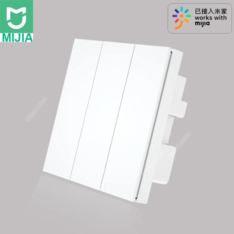 Настенный выключатель Xiaomi Mijia PTX с дистанционным управлением, беспроводной светильник с ключом, умный переключатель с нулевой линией, Wi-Fi переключатель для Mijia APP