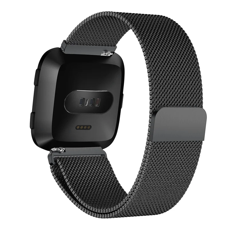 2 Размеры для Fitbit Versa Lite Миланский Разделение Магнитный Нержавеющая сталь умные часы с ремнем полоса Аксессуары для замены