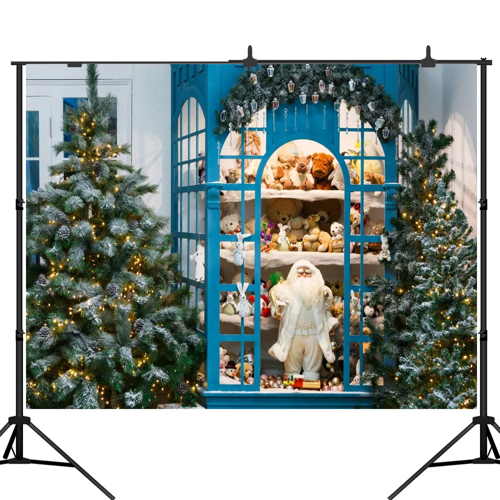 

Lyavshi Рождественский магазин фотографии фоном дерево магазин игрушек вечерние детский фон для фотосъемки фотосессия фон-реквизит для новор...