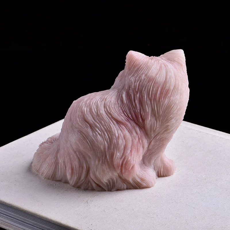 1 шт. натуральное ювелирное изделие в виде кота минерала милая благородная