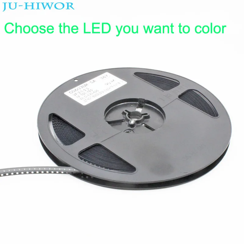 JU HIWOR 4000 шт 0603 SMD светодиодные диоды светильник желтый синий изумрудный зеленый