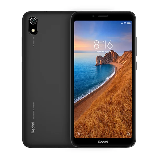 Xiaomi Redmi 7A с глобальной версией, 2 Гб ОЗУ, 32 Гб ПЗУ, 7 A, мобильный телефон, Восьмиядерный процессор Snapdargon 439, 4000 мА/ч, камера 12 МП, 5,45 дюймов, полный экран - Цвет: Black