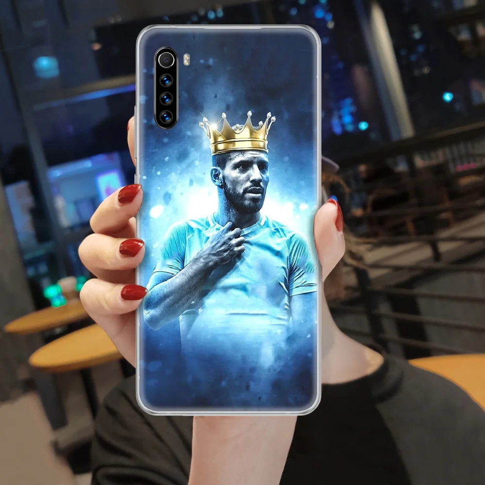 

Sergio Aguero kun soccer football 10 Phone Case cover For XIAOMI Redmi Note 3 4 4X 5 6 7 8 9 Pro T S max transparent coque soft