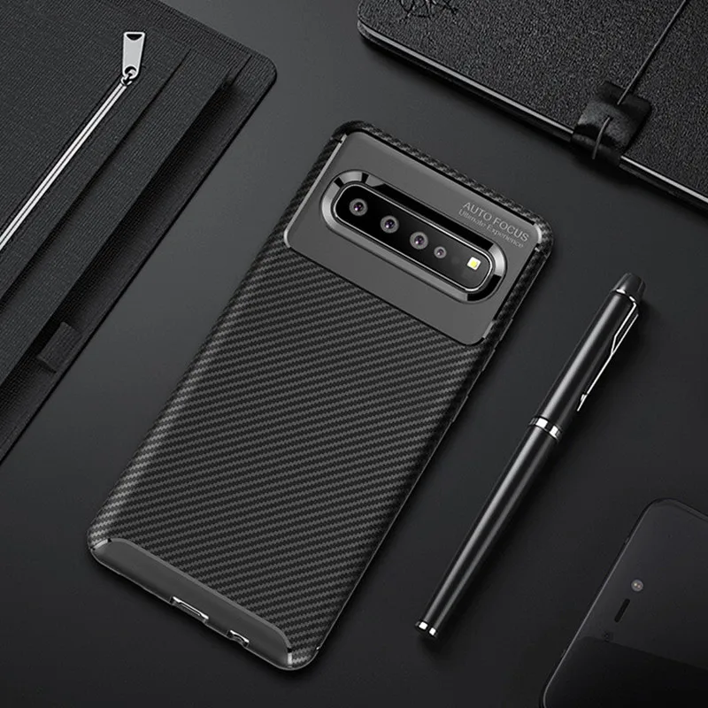 Углеродные чехлы на заднюю панель телефона для Samsung Galaxy S9 S10 Plus A91 A71 A51 5G 4G Note 9 10 Pro