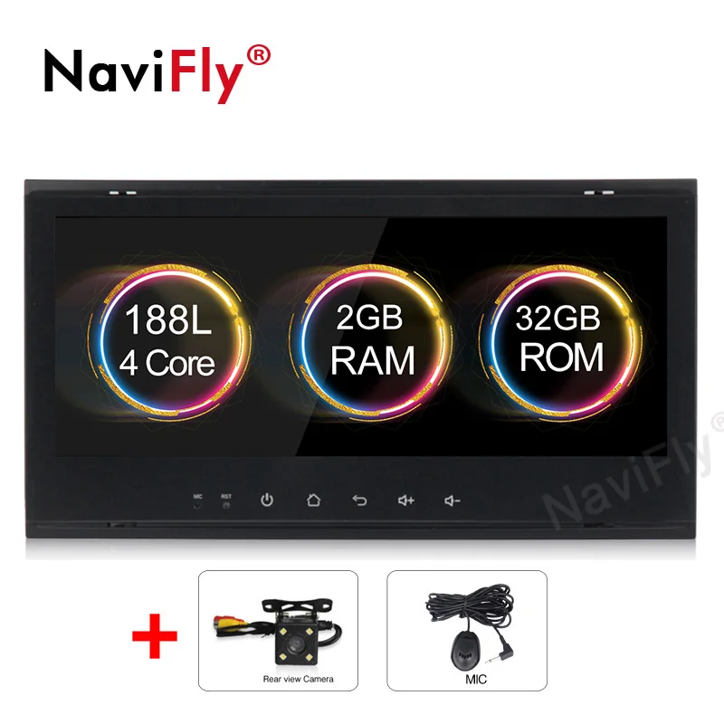 add camera NaviFly Android 9,1 Автомобильный мультимедийный плеер для VW/Volkswagen/Touareg 2004-2011 FM радио USB DVR gps 2+ 32G Canbus Wifi карта Mic BT - Цвет: add camera