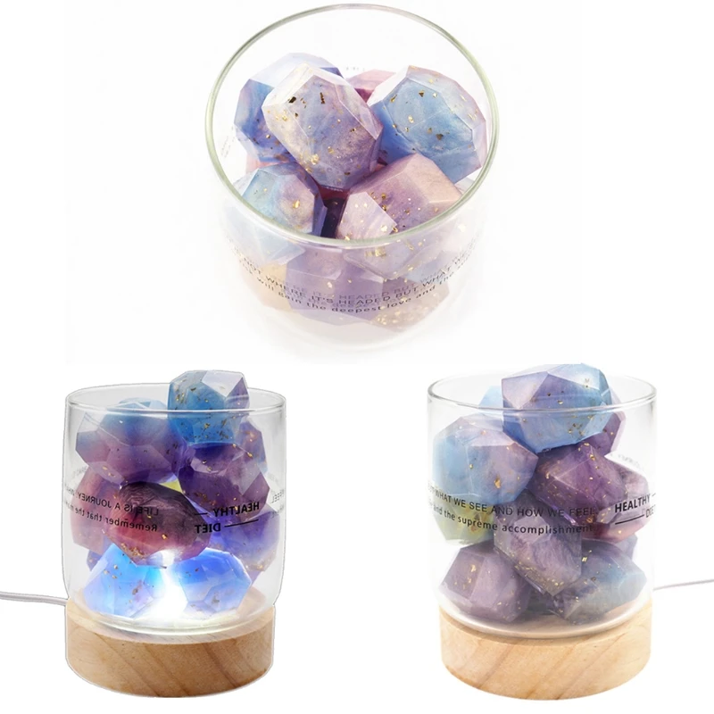 

Irregular Geometric Section Crystal Ore Epoxy Resin Mold Stones Ornaments Mould