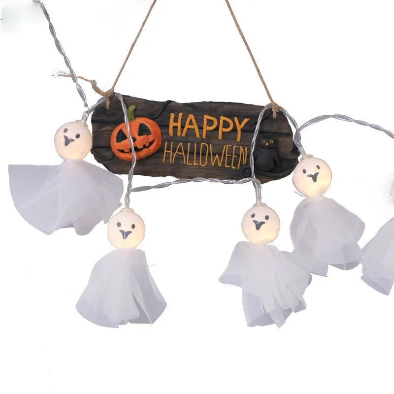 

Halloween Christmas LED String Light Fairy Lights Lantern Pumpkin Light Skull Lamp String Ghost Decoration Lights Battery Case