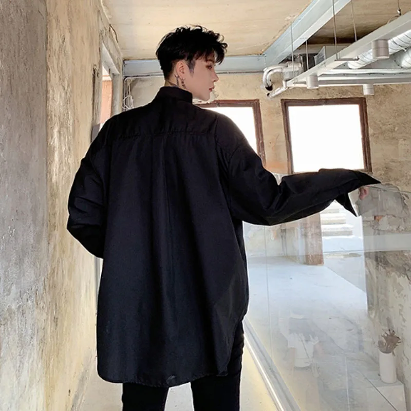 Женская винтажная одежда Botas homens de Manga Comprida Projeto Solta Casuais Camisa Masculina Do Vintage Da Moda Festa Roupas