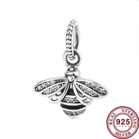 original 925 sterling silver charm new product shining queen bee pendant fit pandora women bracelet necklace diy jewelry