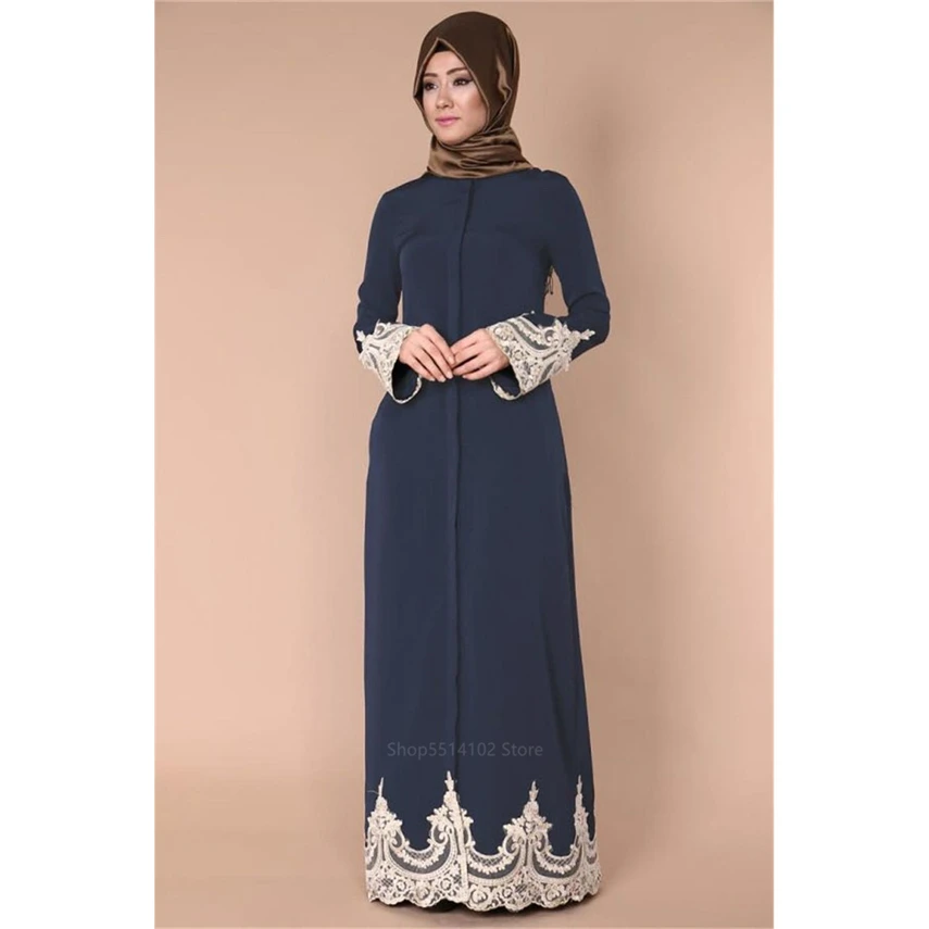 Мусульманский традиционный кафтан абайя женское элегантное исламское турецкое