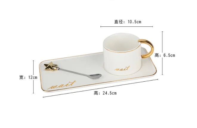 Европейский роскошный набор кофейных чашек для послеобеденного кафе Бытовая