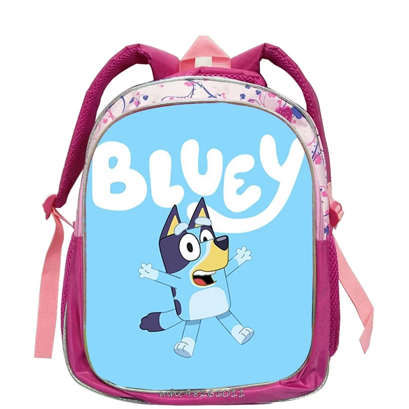 Розовый рюкзак для детского сада в стиле бинго Bluey с милым 3D-принтом мультяшный