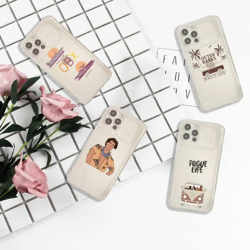 

JJ Rudy Pankow Outer Banks Phone Case Transparent for iPhone 7 8 11 12 se 2020 mini pro X XS XR MAX Plus