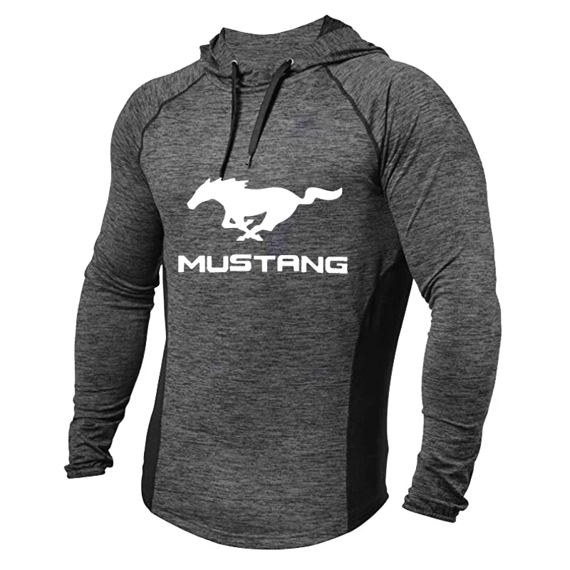 

2021 NEW MEN Fashion Spring Autumn Collocation Men's Hoodie Mustang Car Logo Print high quality Cotton casual sweatshirt cloth