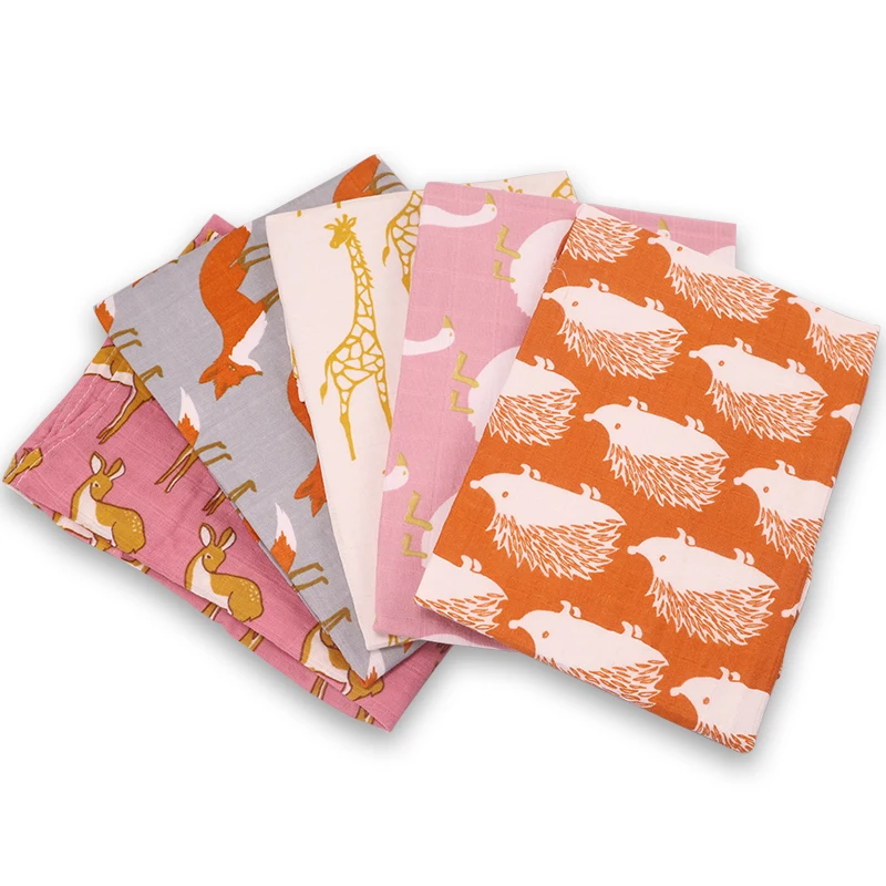 Органическое хлопковое детское одеяло мягкое муслиновое обертка для кормления