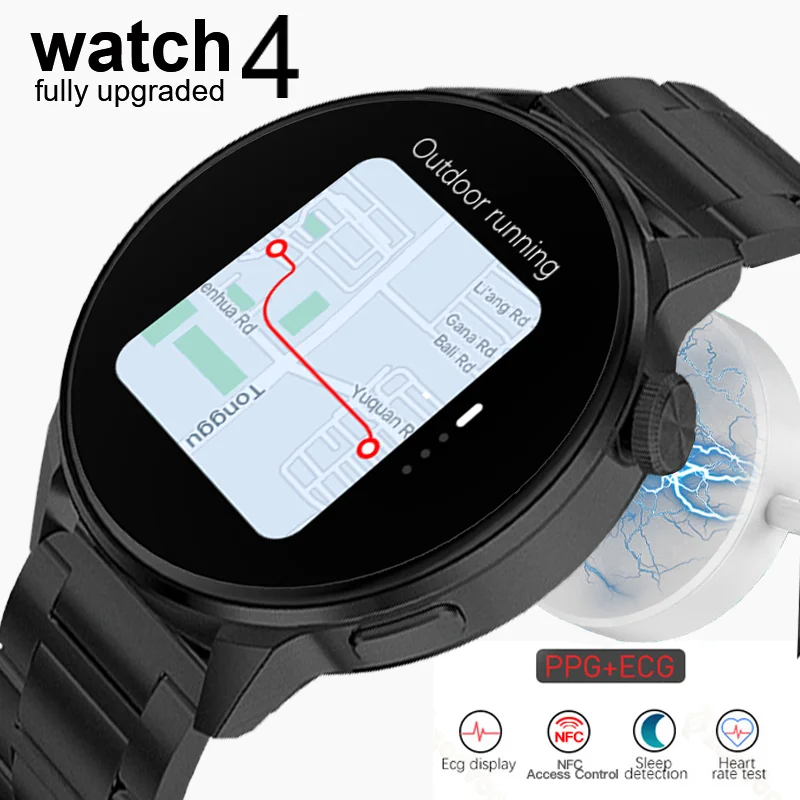 Новинка смарт-часы NFC мужские GPS трек спортивные женские часы для фитнеса мужчин