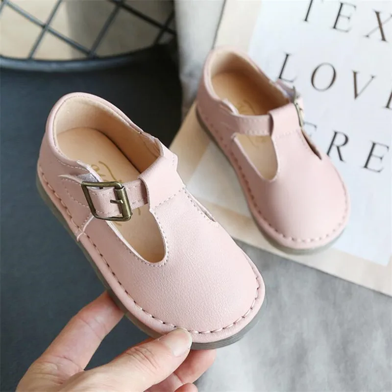 Кожаные туфли для девочек Детские сандалии из ПУ платье принцессы малышей