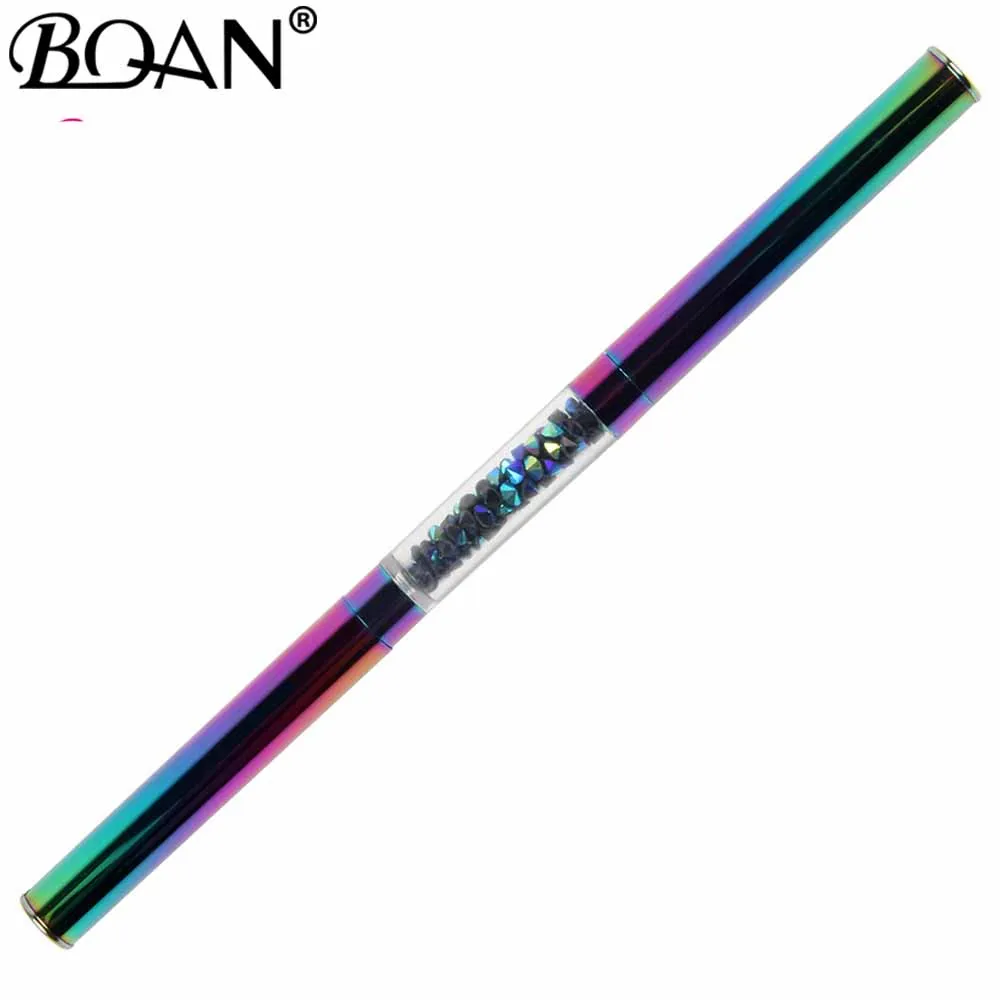 

BQAN 10PCS Dazzling Dual-ended Nail Dotting Pen Crystal Beads Handle Rhinestone Studs Picker Wax Pencil Manicure Nail Art Tool