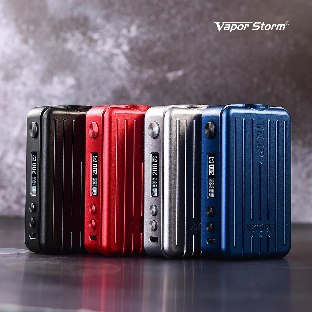Оригинальный Vapor Storm Trip 200 Вт TC Box Mod Vape Bypass VW Поддержка RDA РБА rdta танк электронная