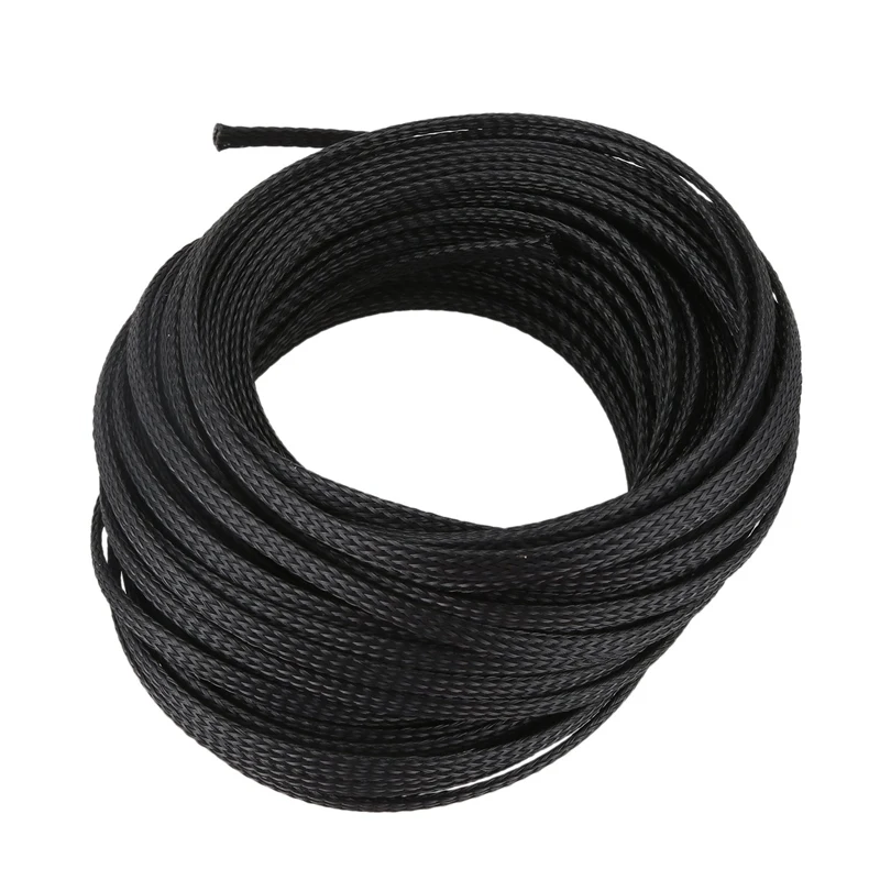 4 мм диаметр 15 м длинный черный провод нейлоновая Регулируемая плетеная