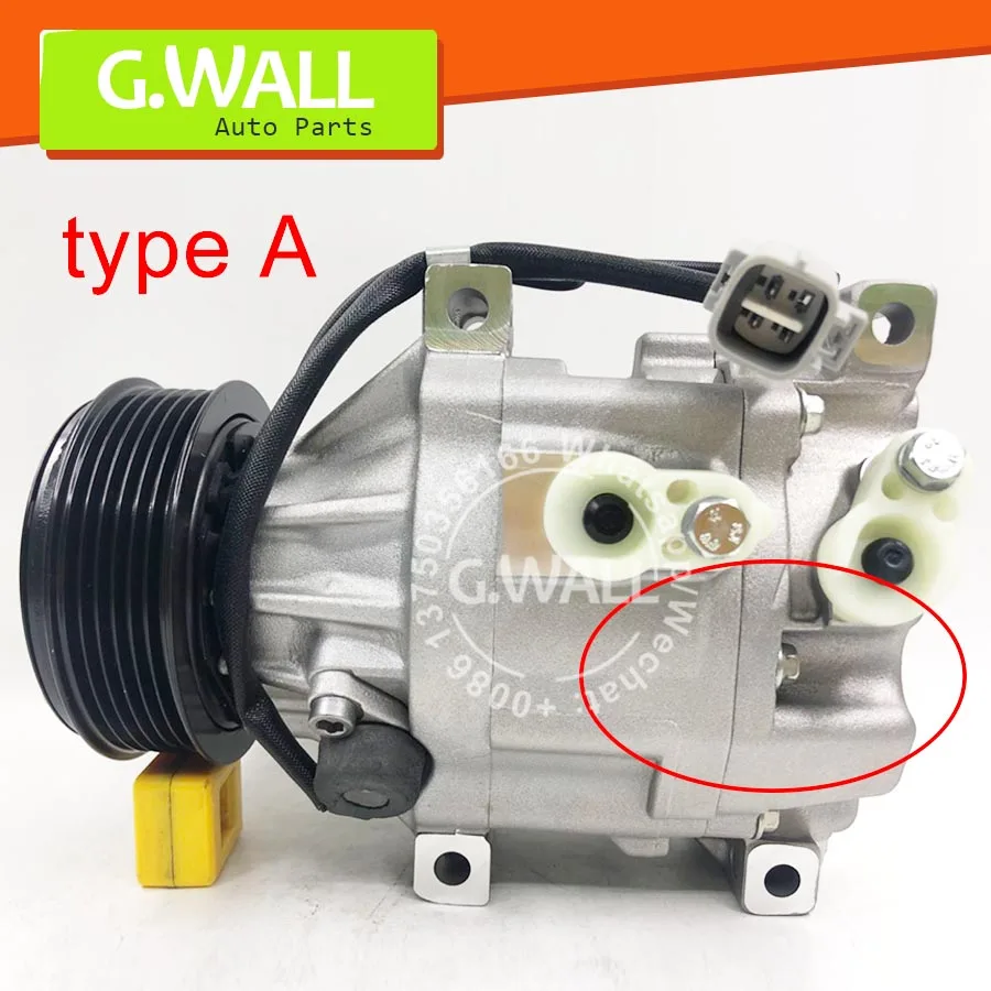 

Brand new For Car Toyota Echo 2000-05 1.5L AC Compressor SCSA06C 8831052080 88310-52080 8831052351 88310-52351