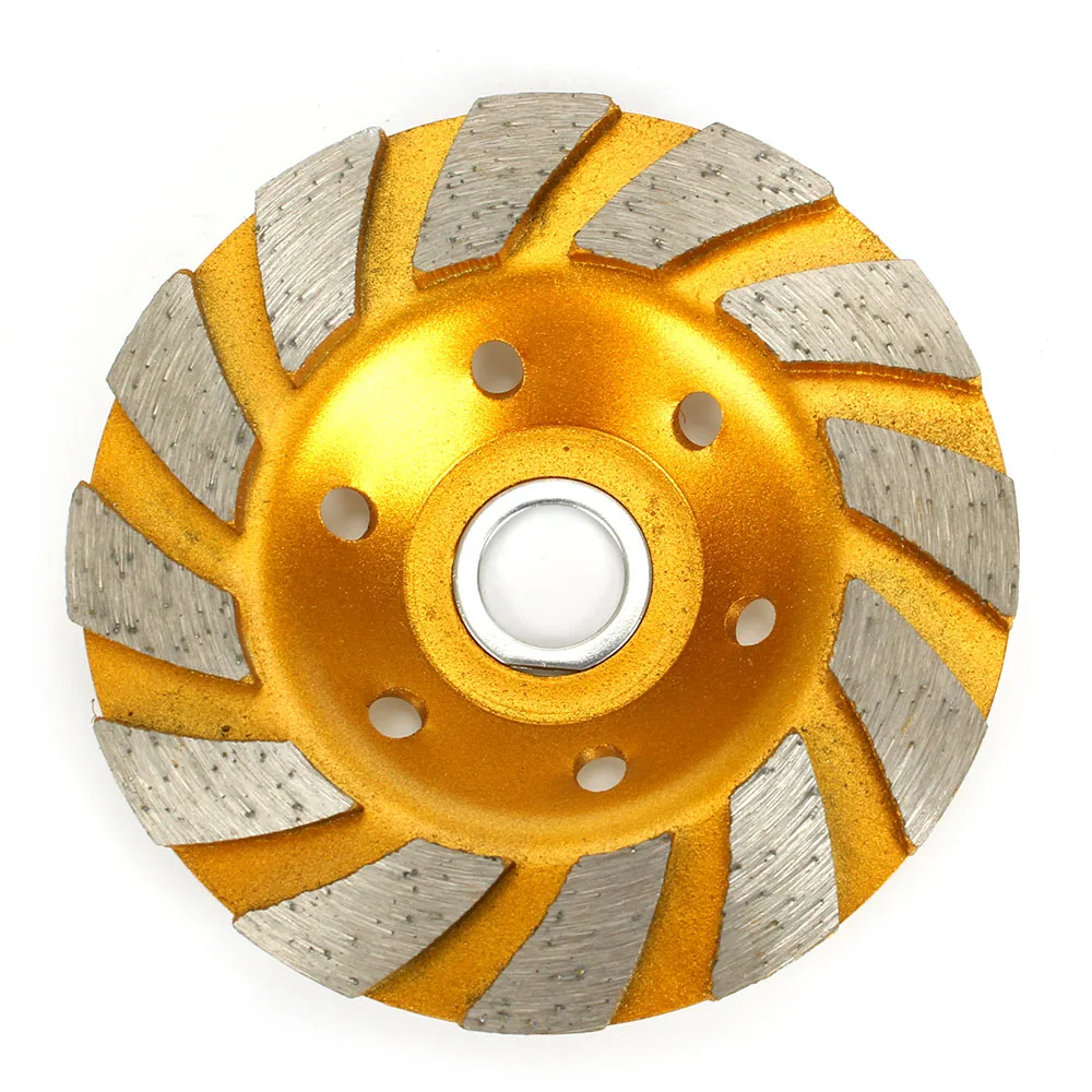 

4" 100mm 1pcs Diamond Grinding Wheel Disc Bowl Shape Grinding Cup Concrete Granite Stone Ceramic Cutting Disc Piece Power Tools
