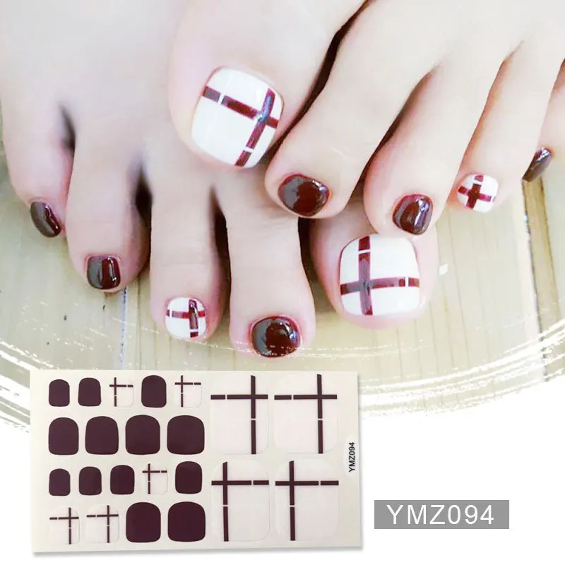 YMZ094 Lamemoria, новые стикеры на ногти, клей, лак для ногтей, обертывания для пальцев ног, блестящие, однотонные, серебристые наклейки, полоски для ногтей, маникюр для девочек - Цвет: YMZ094