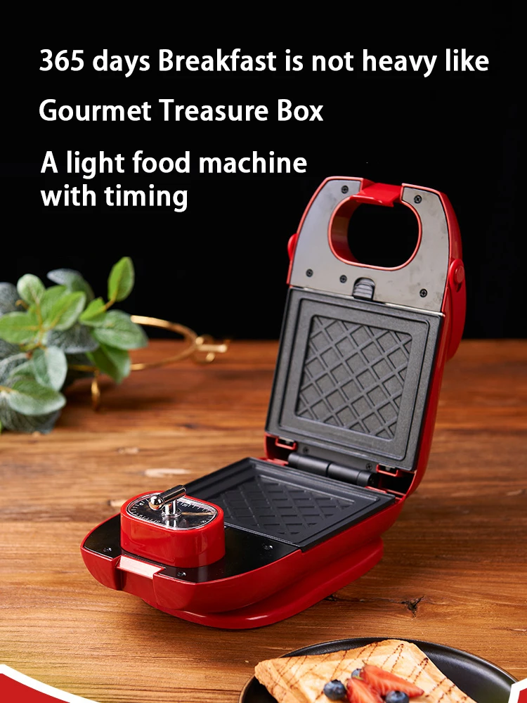 

Timer Sandwich Maker Multifunctional Home Waffle Maker Toaster Home Light Food Maker Mini Breakfast Maker Electric Waffle Maker