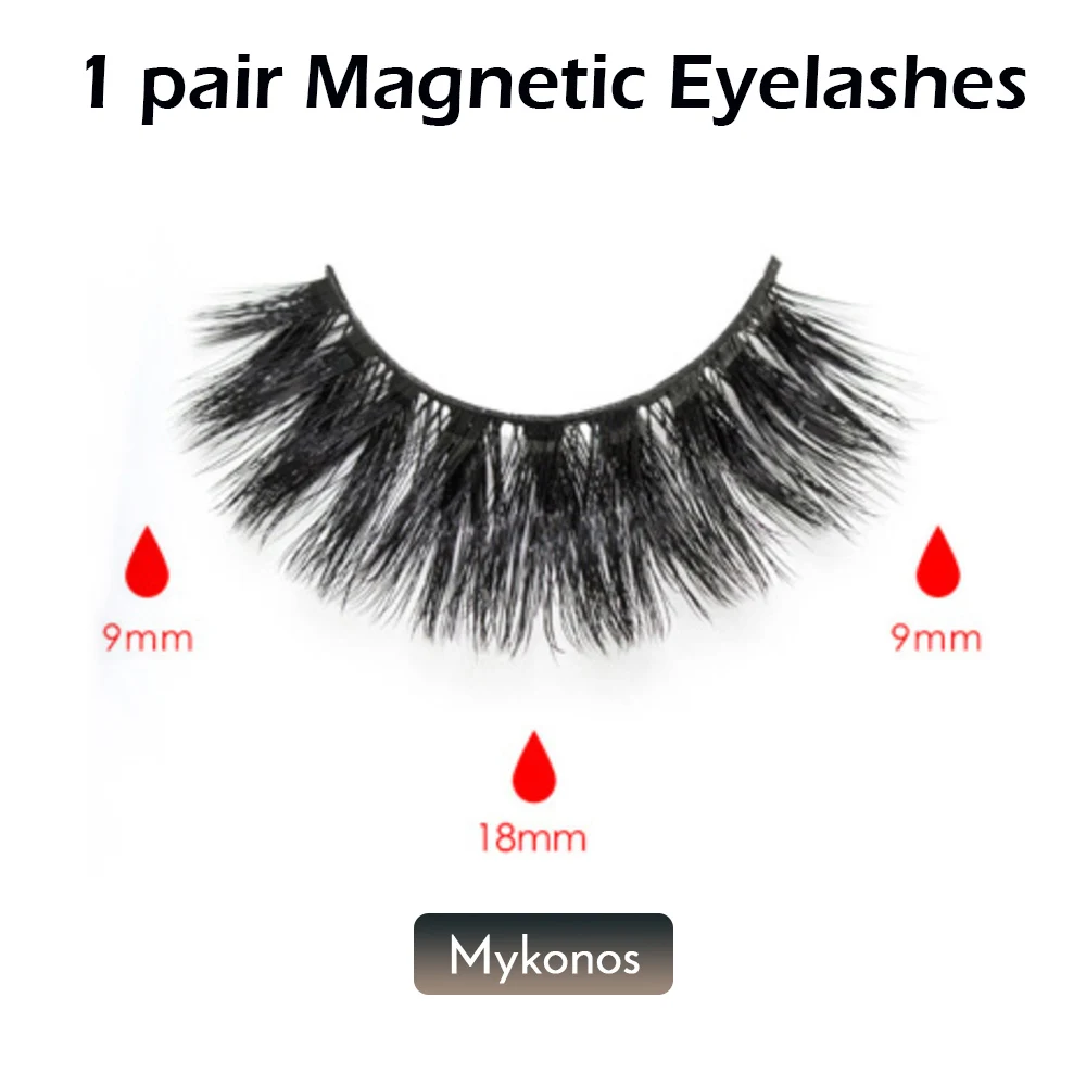 Mykonos-lashes only Новинка, горячая Распродажа, магнитная жидкая подводка для глаз и магнитные накладные ресницы, водостойкая, Стойкая подводка для глаз, Накладные ресницы с пинцетом - Цвет: Mykonos-lashes only