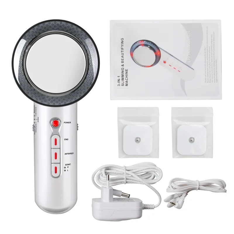

3 In 1 Ultrasound Cavitation + EMS Body Massager + Infrared Photon Therapy Face Cleanser Weight Loss Fat Burning Device