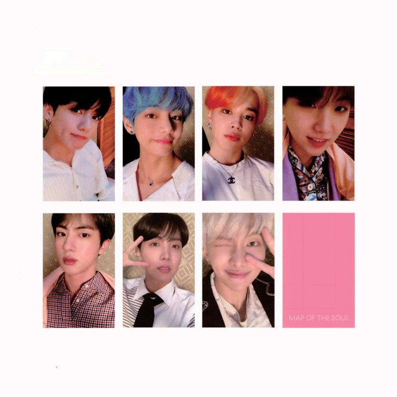 KPOP Bangtan мальчик альбом воспоминания о ломо карты V SUGA сделано бумага фото лампа карты плакат HDPhotocard 3RD 5TH LOVE YOURSELF AllCard - Цвет: 26