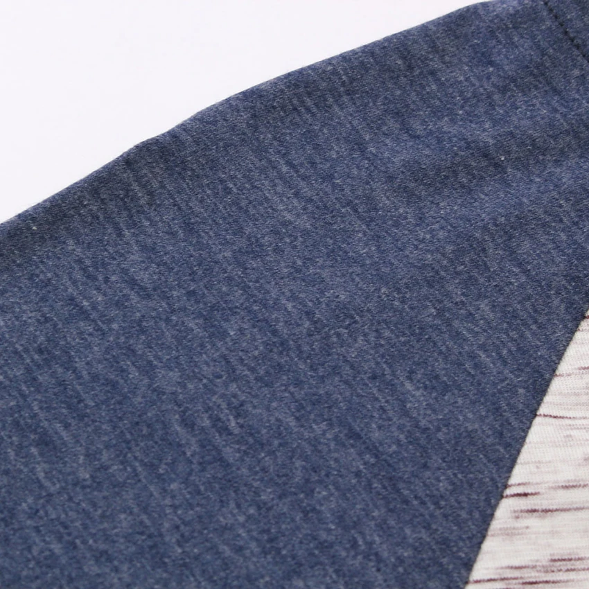 Мужская жаккардовая трикотажная Повседневная футболка с длинным рукавом реглан