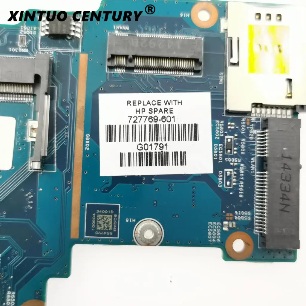 

727769-001 727769-501 727769-601 48.4YV10.011 Main board For HP Probook 430 G1 Laptop motherboard SR16Q I3-4010U