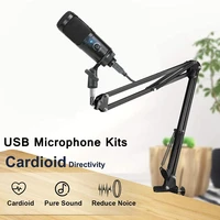 professional studio condenser microphone stand gaming podcast usb microphone for pc computer streaming recording mic singing