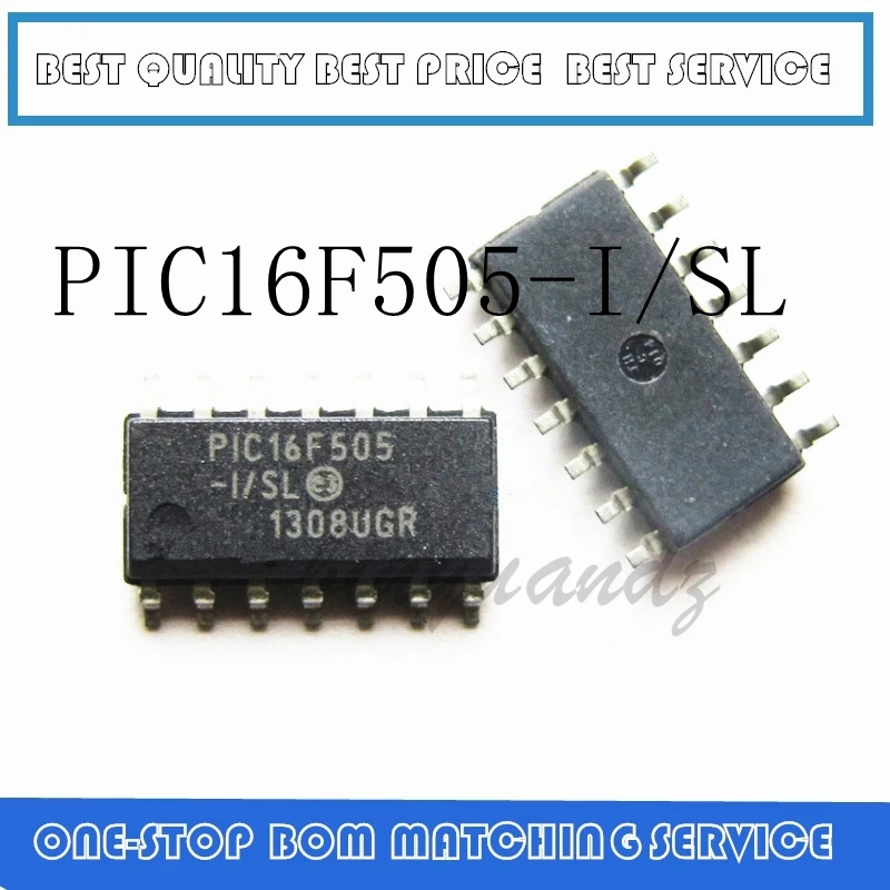 

20PCS~50PCS PIC16F505 PIC16F505-I/SL SOP-14