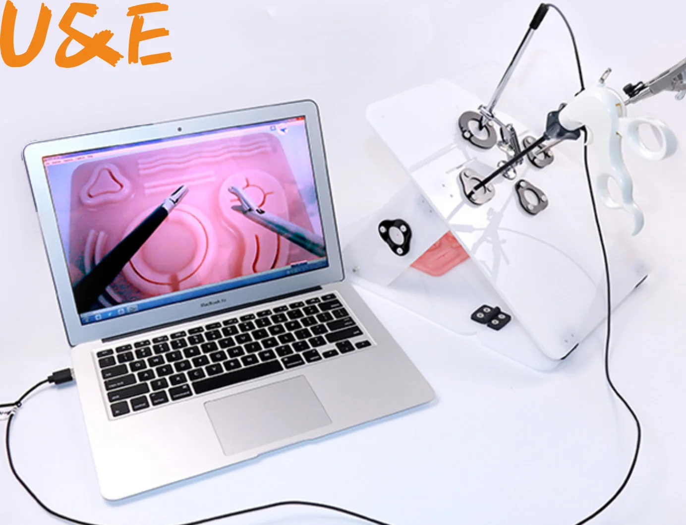 

Complete Laparoscopic Training set with Straight Camera Practice Student Doctors Nurse Simulated Surgical instruments