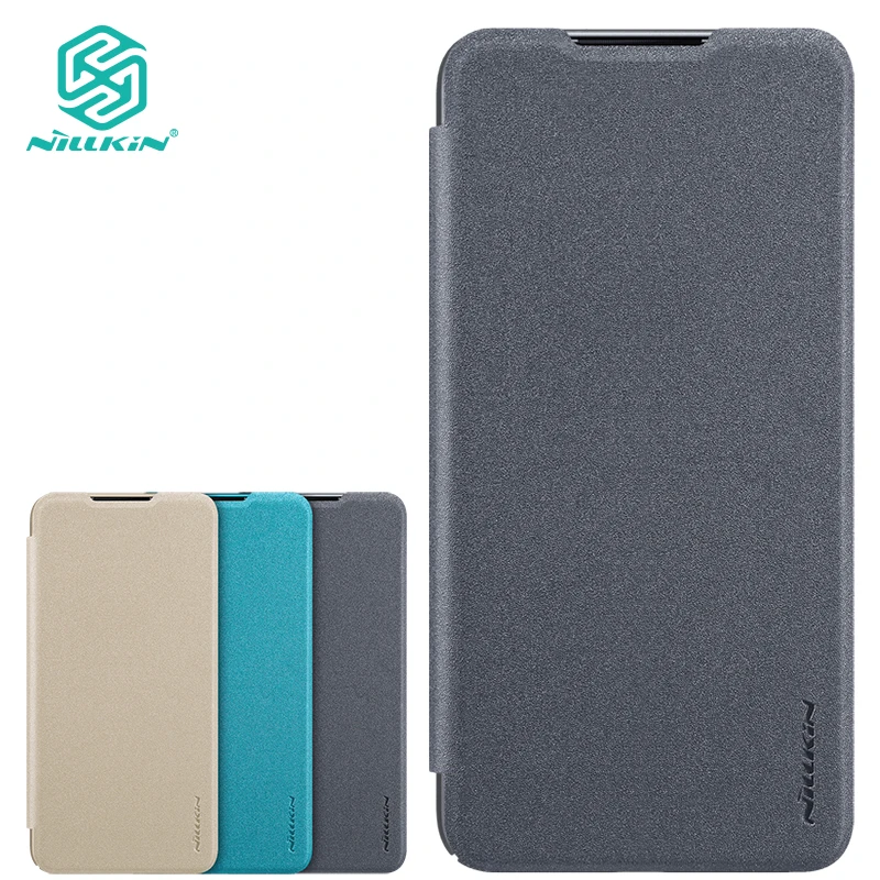 Кожаный чехол Nillkin для Xiaomi mi CC9e и A3 Sparkle PU + жесткий пластиковый флип супер тонкие