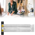 Т-образная линейка для отверстий в деревообработке