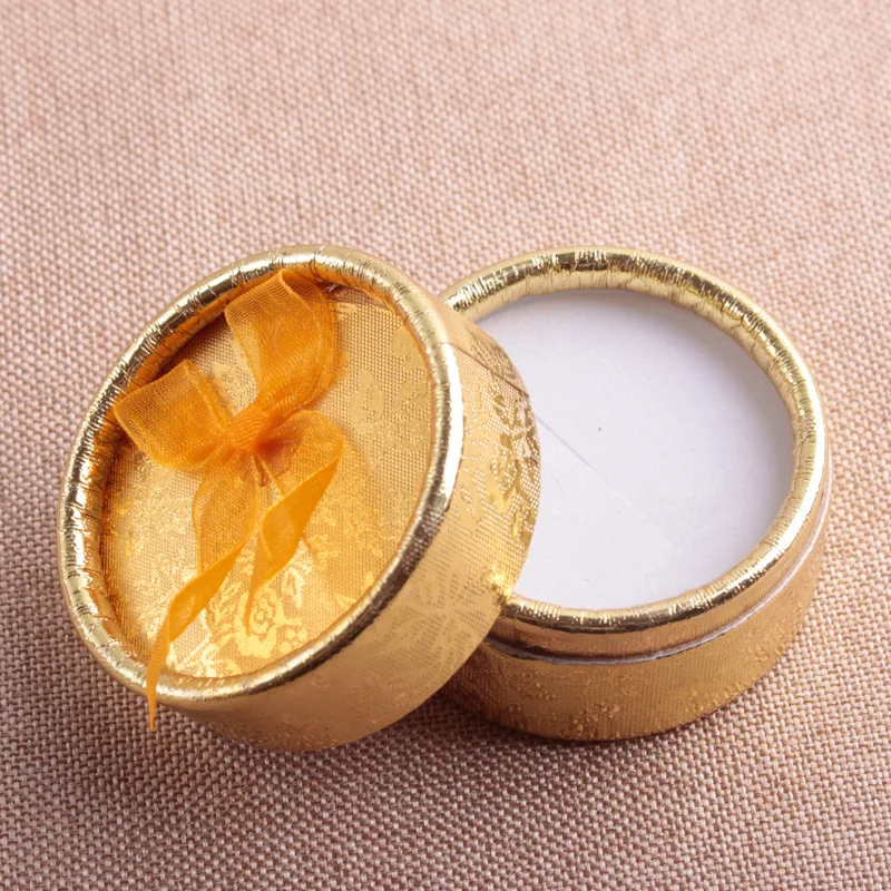 gold LNRRABC 5,5*5,5*3,5 см коробочка для драгоценностей коробка футляр для хранения колец коробка маленькая Подарочная коробка для колец серьги упаковка ювелирных изделий и дисплей - Цвет: gold