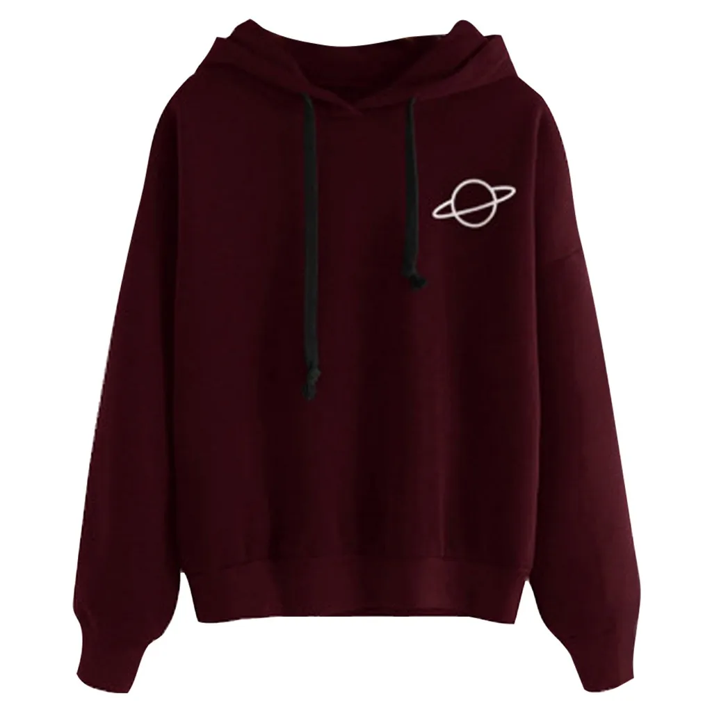 Женская Толстовка свободного кроя Повседневная Уличная большого размера с