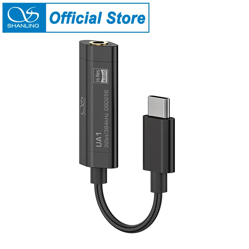 USB адаптер SHANLING UA1 ЦАП ES9218P аудиокабель PCM 32/384 DSD256 для Android и Windows|Усилители