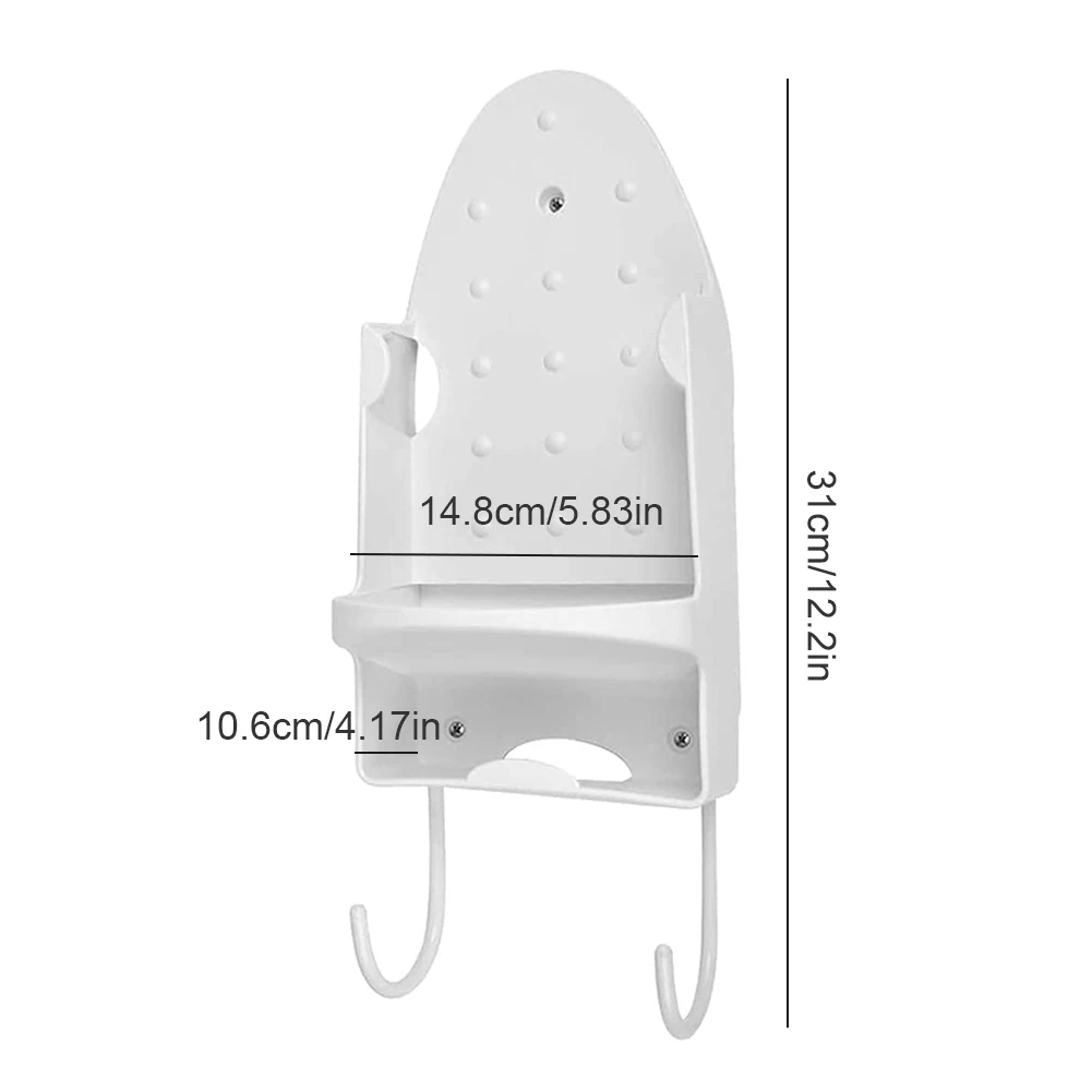 

Iron Wall Mounted Electric Iron Storage Rack Rest Stand Heat-Resistant Rack Hanging Ironing Board Holder Home Dryer Accessories