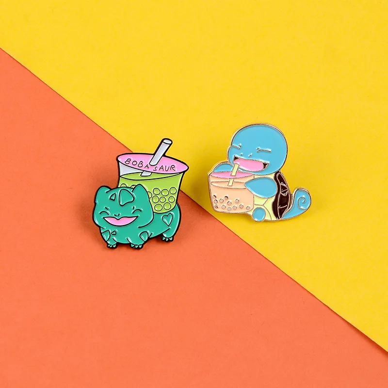 Брошь из металлического сплава в виде животного с жемчугом | Украшения и