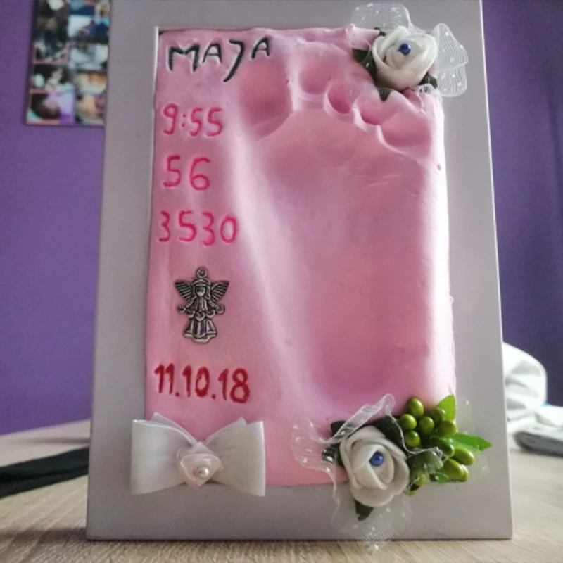 Грязь для рук и ног 100 г детская форма подарок на сто дней печать ног|Наборы