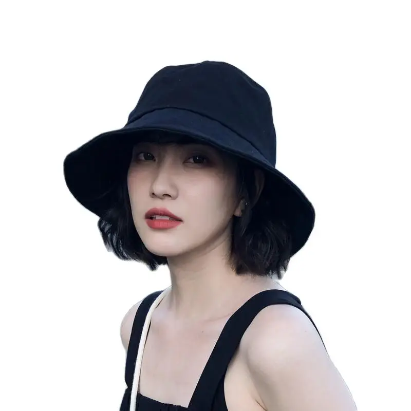 Simple Hat Female Spring and Summer Korean Student Fisherman Hat Outdoor Travel Versatile Fashion Sunscreen Hat Basin Hat Y016