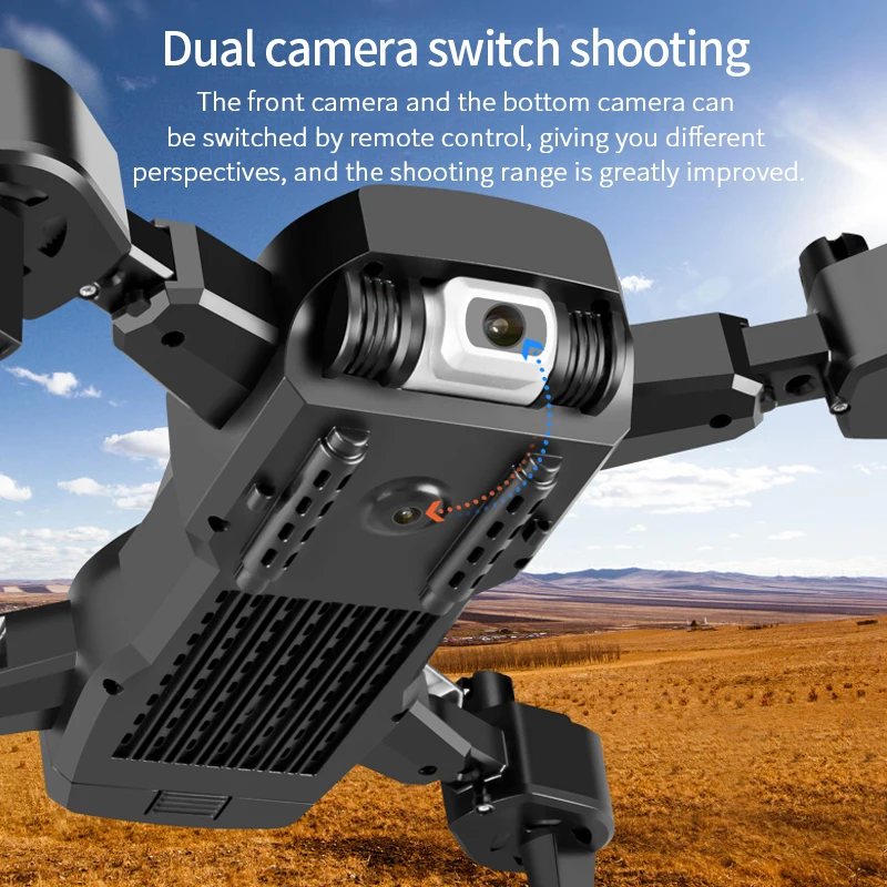 Новинка 2020 Дрон с широкоугольной камерой 4k HD 1080P WiFi fpv двойной | Игрушки и хобби