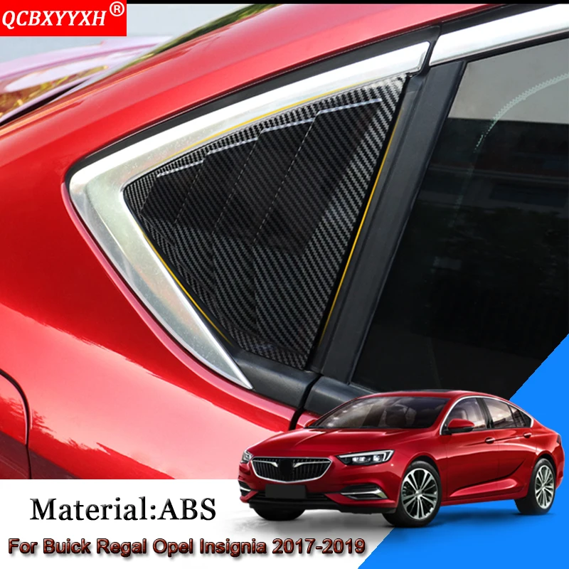 

Car Rear Triangular Window Frame Sequins Stickers Accessories For Buick Regal Opel Insignia 2017-2019 Holden Commodore (ZB)18-19